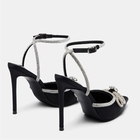 STEVE Madden VALLOREY Embellished Ankle Strap Pumps - Picture 7 of 12